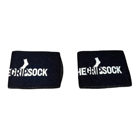 The Grip Sock Shin Guard Straps Set Double Sided (BLACK)