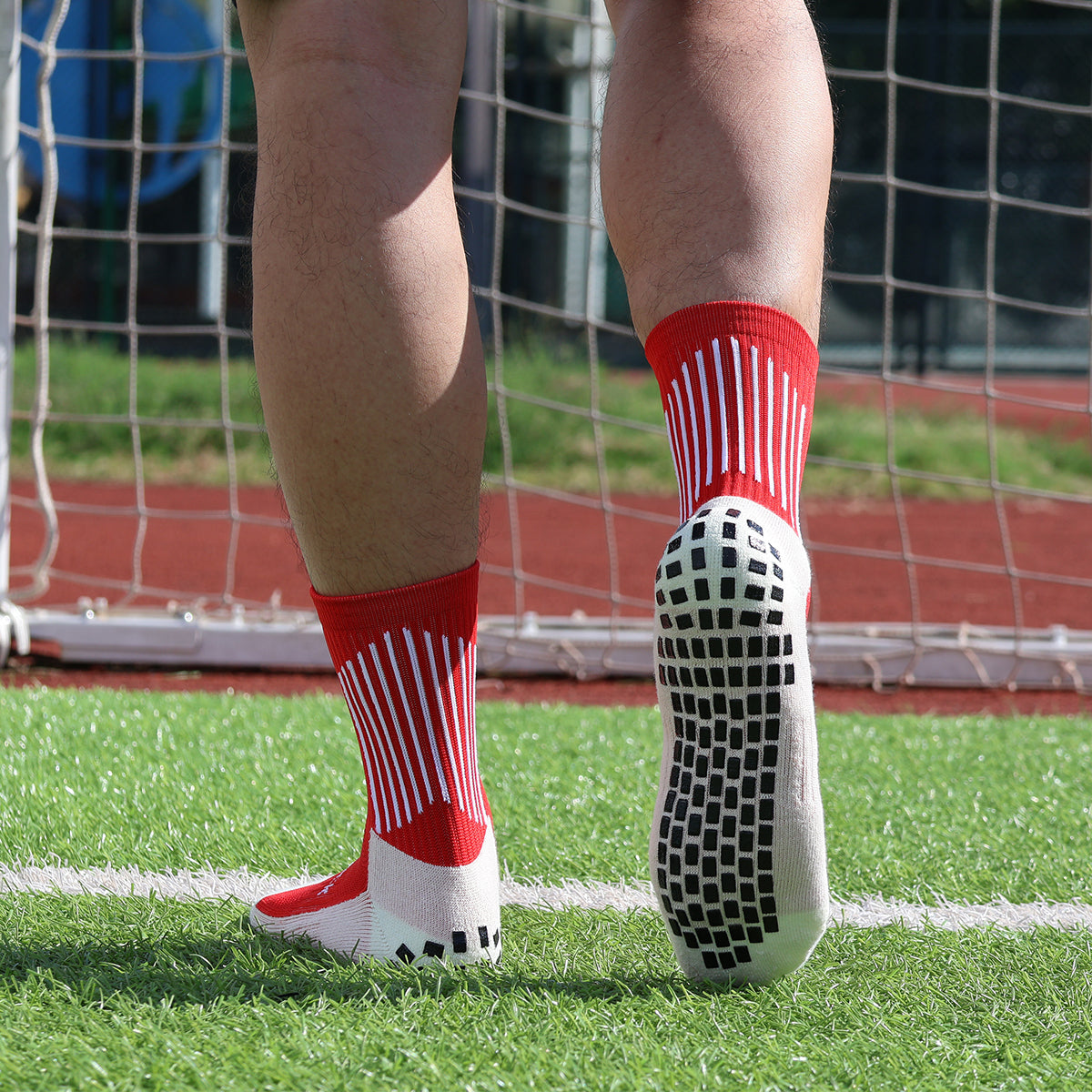 The Grip Sock Adult 4pk Red
