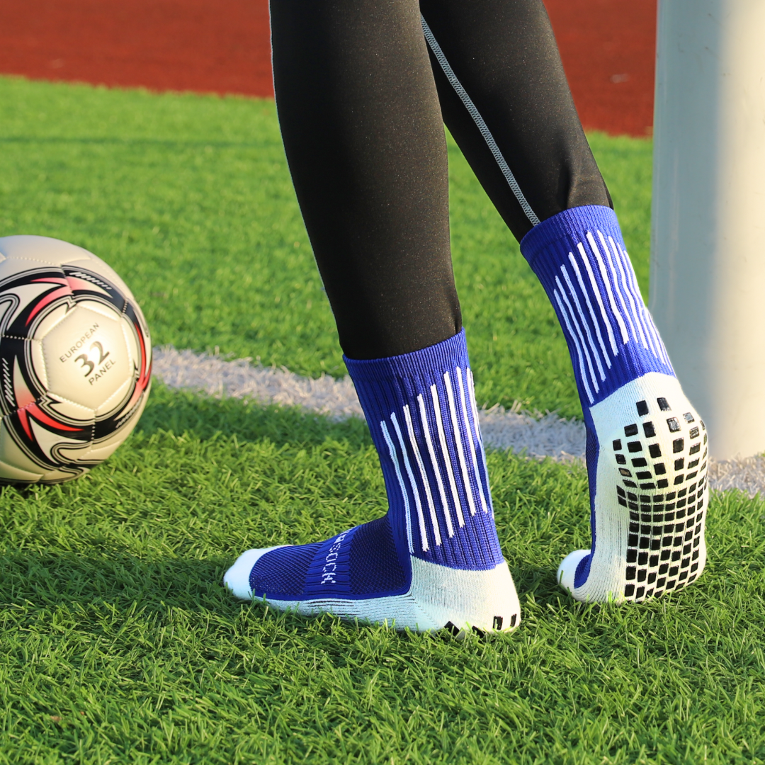 The Grip Sock V2.0 Adult 4pk Blue