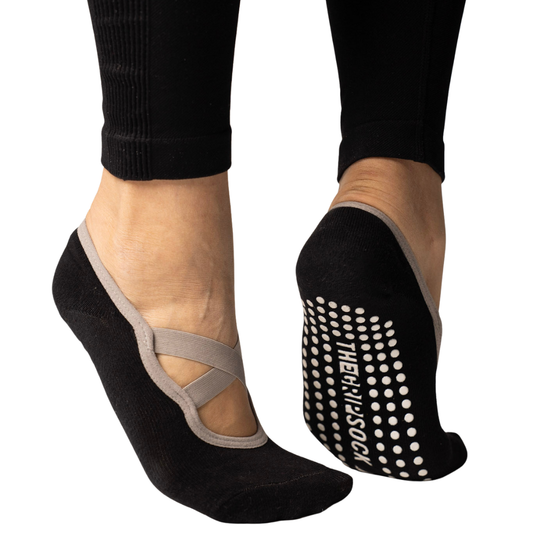 The Grip Sock 3pk Pilate Socks (BLACK)