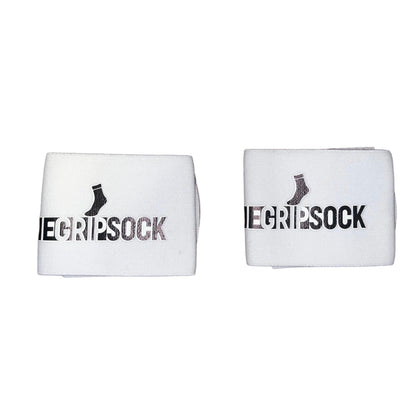 The Grip Sock Shin Guard Straps Set Double Sided (WHITE)